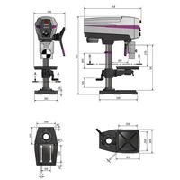OPTIdrill DP 26-T asztali fúrógép