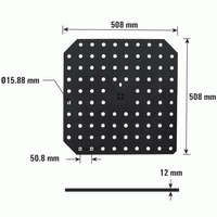 Rhino kézi manipulátor, forgatható billenthető állvány furatos asztallal 16 mm-es rendszer