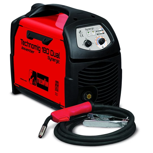 Telwin Technomig 180 Dual Synergic Euro csatlakozós pisztollyal